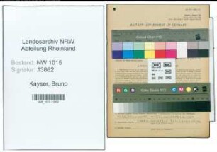 Entnazifizierung Bruno Kayser , geb. 16.12.1919 (Polizeidienst)