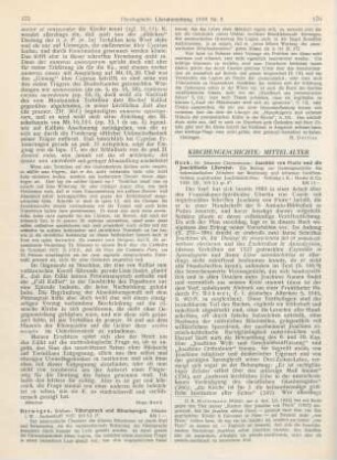 175-176 [Rezension] Herwegen, Ildefons, Väterspruch und Mönchsregel
