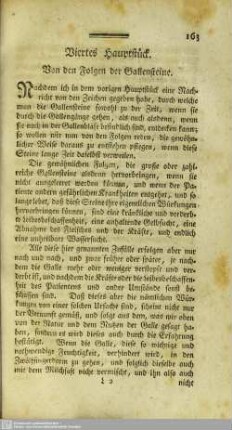 Viertes Hauptstück. Von den Folgen der Gallensteine