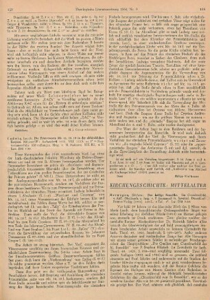 158-160 [Rezension] Herwegen, Ildefons, Der heilige Benedikt