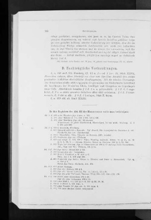 In den Registern der Abt. III der Hanseresesse wolle man berichtigen