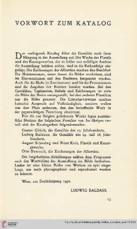 Vorwort zum Katalog