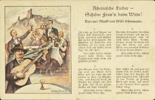 Rheinische Lieder - Schöne Frau'n beim Wein