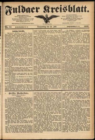 Ausgabe vom Donnerstag, den 24. Juli 1902.
