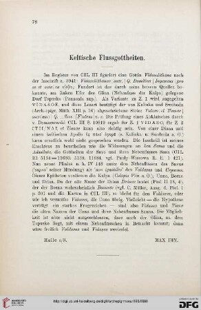 19: Keltische Flussgottheiten