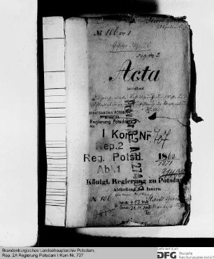 Beseitigung Mahl- und Schlachtsteuer und Einführung der Klassensteuer