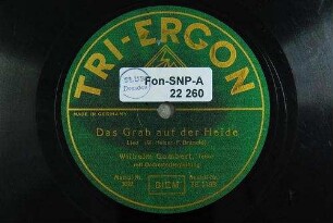 Das Grab auf der Heide : [Was stell'n sich Soldaten auf] Lied [op. 30] / [Musik: Wilhelm] Heiser. [Text:] F. Brunold