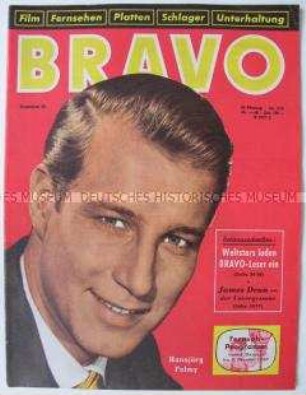 Wochenzeitschrift "BRAVO" über neue Filme und Schlager