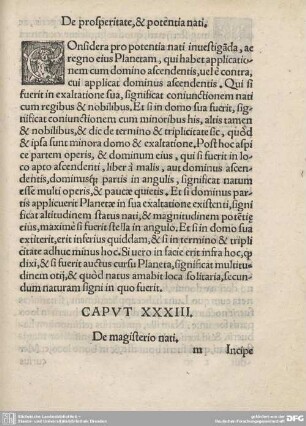 CAPUT XXXIII. De magisterio nati.