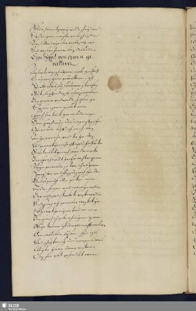 Bl. 174 ff. Eyn Byspel von zwen gevattern