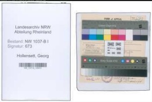 Entnazifizierung Georg Hollensett , geb. 20.02.1891 (Polizeibeamter)