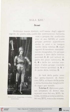 Sala XIII: Armi