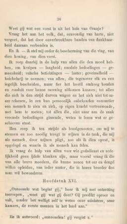 Hoofdstuk XVI. "Onnoozele wat begint gij," hoor ik mij ...