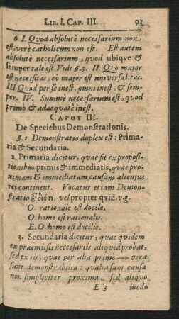 Caput III. De Speciebus Demonstrationis.