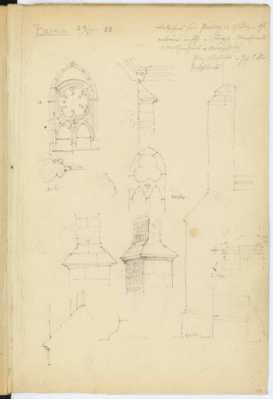 Zisterzienserkloster, Haina: Details (aus: Skizzen- und Fotoalbum 2)