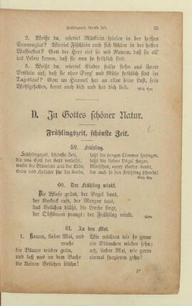 D. In Gottes schöner Natur