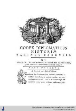 Codex diplomaticus historiae Zaringo-Badensis.