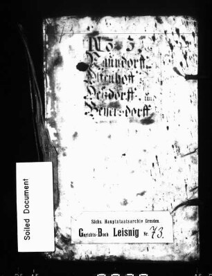 Gerichtshandelsbuch von Naundorf, Altenhof, Hetzdorf und Beiersdorf