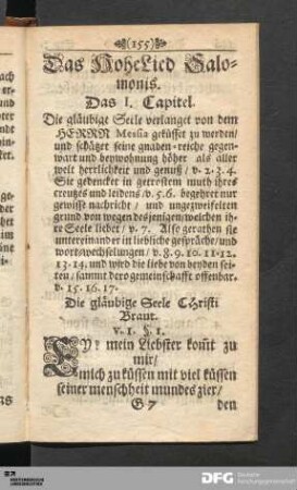 Das HoheLied Salomonis.