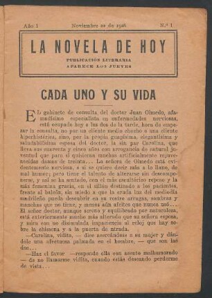 Cada uno y su vida