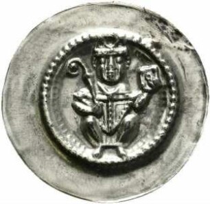 Erzbischof Gerhard II. von Mainz 1289-1305 oder Abtei Fulda ? - Pfennig