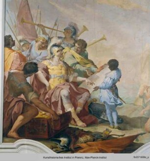 Szenen zur Familiengeschichte der Della Gherardesca : Die Gründung des Hafens Bonifacio