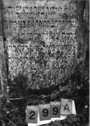 Grabstein 299A (Nachholaufnahme)
