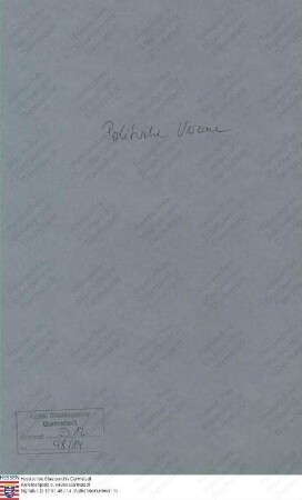 Politische Vereine