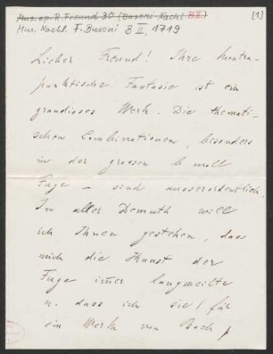 Brief an Ferruccio Busoni : 04.06.1910
