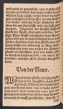 Von der Reue.