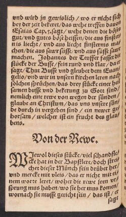 Von der Reue.