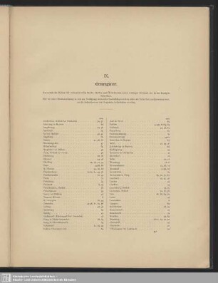 IX. Ortsregister