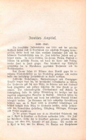 Zweites Kapitel. 1833-1847.