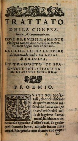 Trattato della confessione e communione