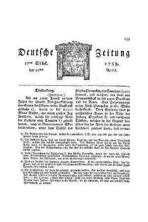 Türkenkrieg : (Fortsetzung)