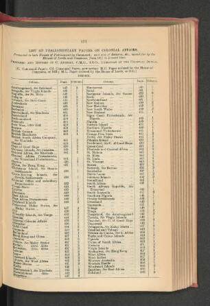 2. Papers presented to Parliament relating to the Dominion and Colonies since 1877