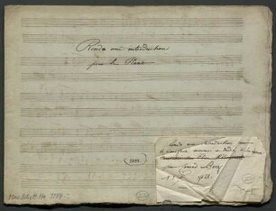 Rondos (inst.), pf, op. 21 [17] - BSB Mus.Schott.Ha 2284-2 : [title page:] Rondo avec introduction // pour le Piano