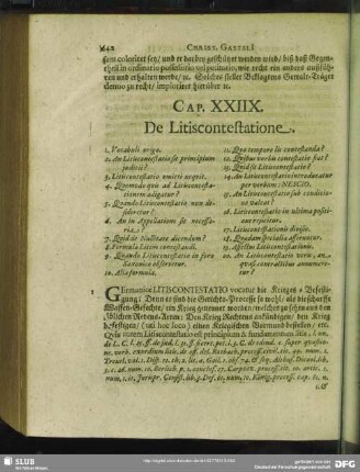 Cap. XXIIX. De Litiscontestatione