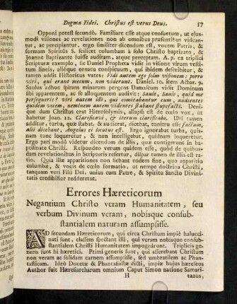57-59, Errores Haereticorum Nagantium Christo veram Humanitatem