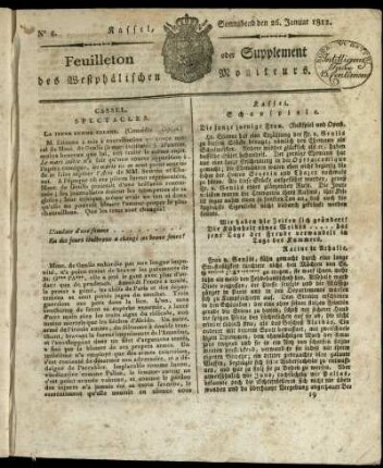No. 8, Sonnabend den 26. Januar 1812
