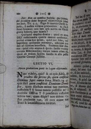 Lectio VI. - Lectio X.