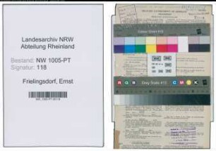 Entnazifizierung Ernst Frielingsdorf , geb. 19.09.1909 (Telegrafenarbeiter)