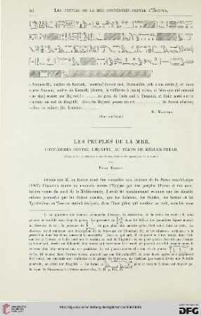 2: Les peuples de la mer, confédérés contre l'Égypte, au temps de Méri-en-Phtah