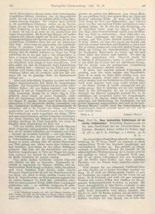 468-470 [Rezension] Sepp, Johann Nepomuk, Neue hochwichtige Entdeckungen auf der zweiten Palästinafahrt