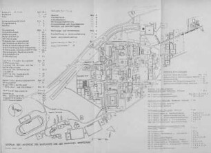 Lageplan der Universität des Saarlandes und der Staatlichen Sportschule