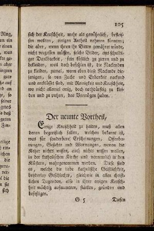 Der neunte Vortheil