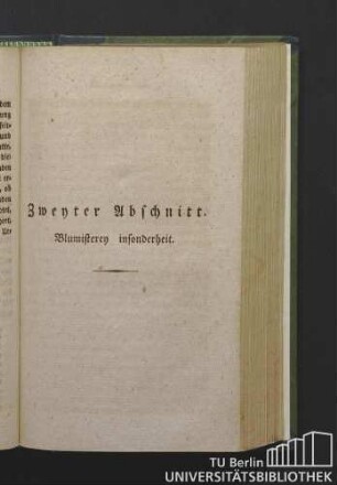 Zweyter Abschnitt. Blumisterey insonderheit.