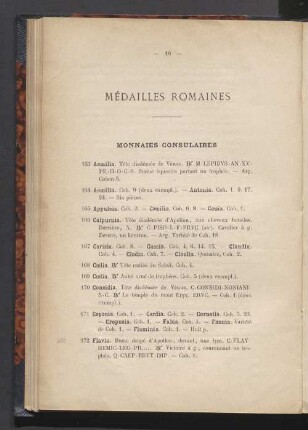 Médailles romaines