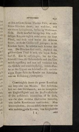 131-141, Gemeiniglich dauert die ganze Krankheit nur ...