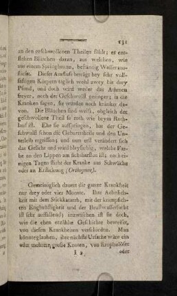 131-141, Gemeiniglich dauert die ganze Krankheit nur ...